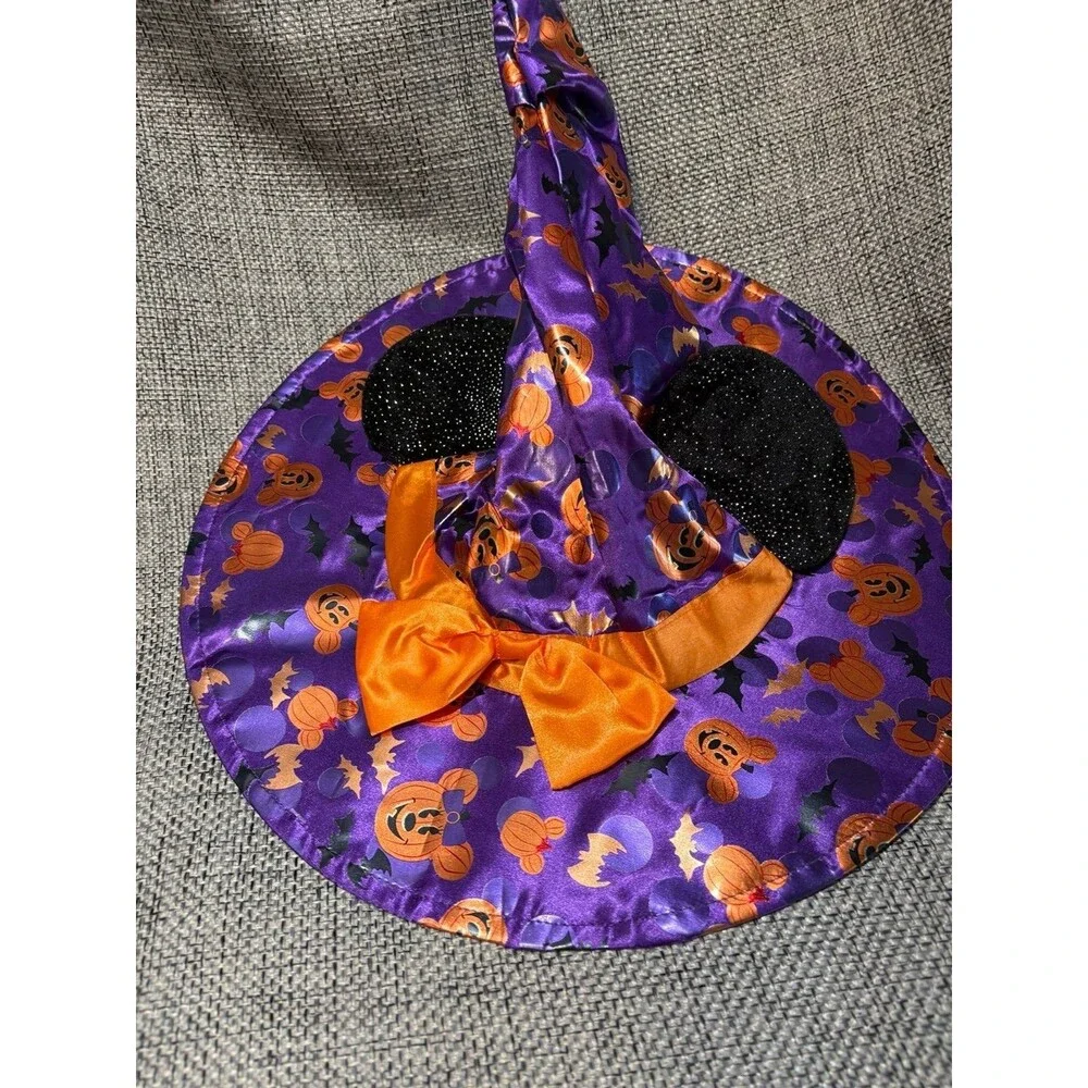 Disney Store Kids Halloween Minnie Mouse Ears Witch Fancy Dress Costume Hat